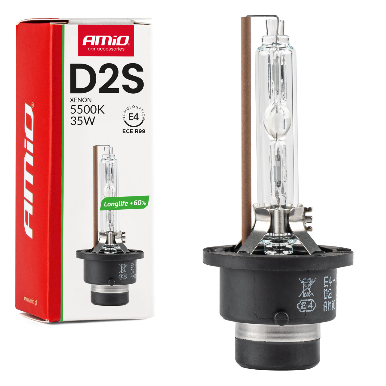01974 12V Żarówka ksenonowa D2S żarnik XENON 5500K 35W LONG LIFE