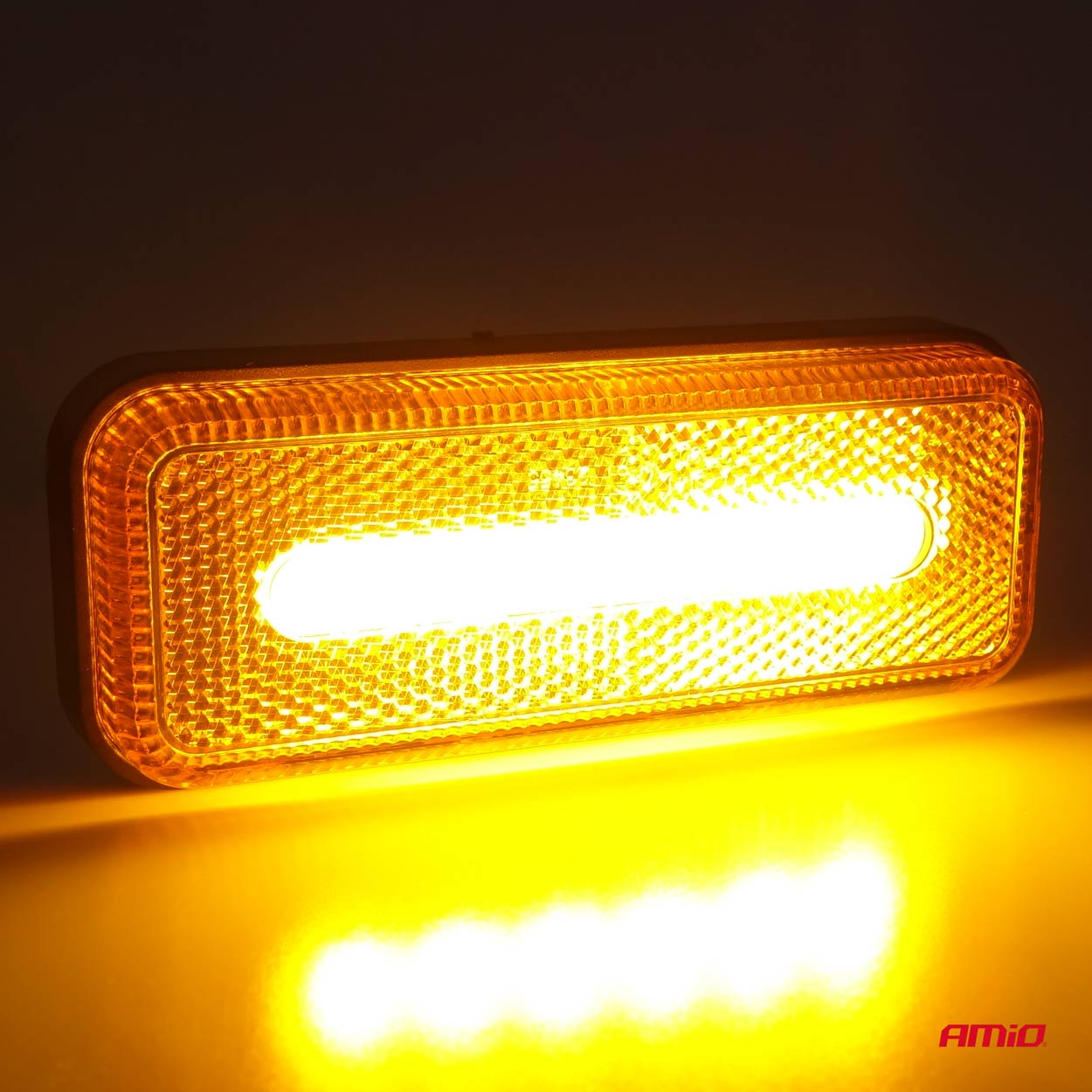 02376 Lampa obrysowa LED OM-02-O prostokątna pomarańczowa 