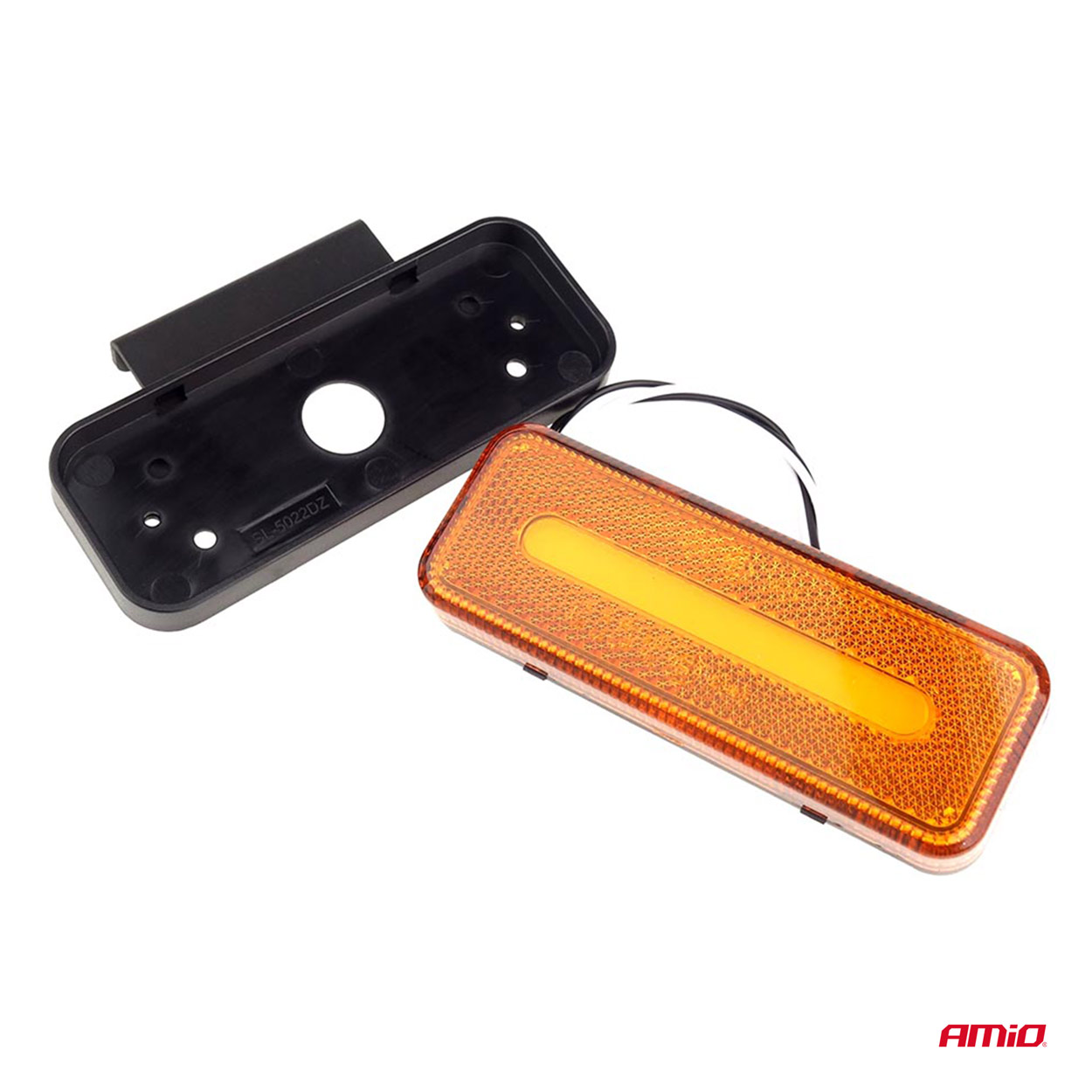 02376 Lampa obrysowa LED OM-02-O prostokątna pomarańczowa 