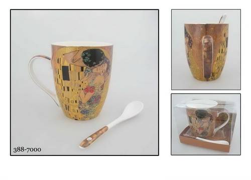 Kubek z łyżeczką 388-7000 320ml Klimt