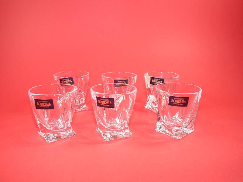 Komplet 6 kieliszków do wódki Quadro 55ml Bohemia