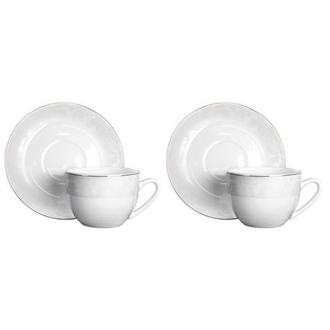 Komplet 2 filiżanek ze spodkiem Senja 270ml