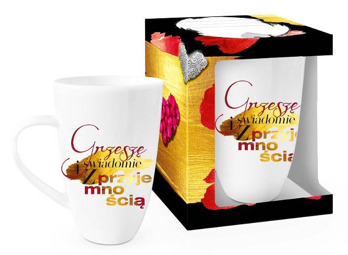 Kubek baryłka 400ml-grzeszę świadomie