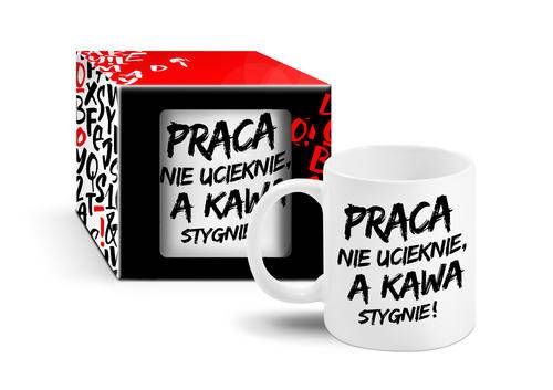 Kubek boss 300ml-praca uszlachetnia,lenistewo