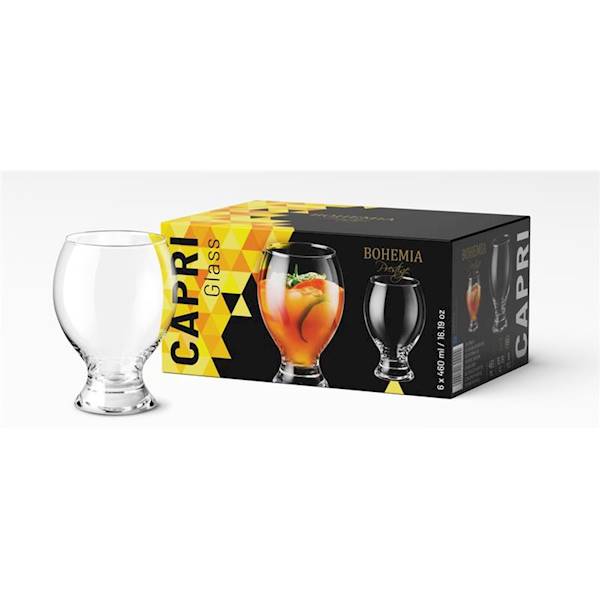Komplet 6 szklanek Capri 460ml Prestige Bohemia