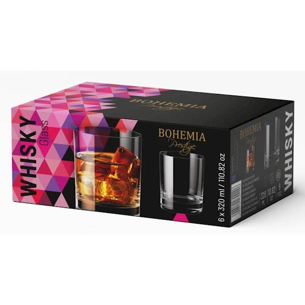 Komplet 6 szklanek 320ml Prestige Bohemia