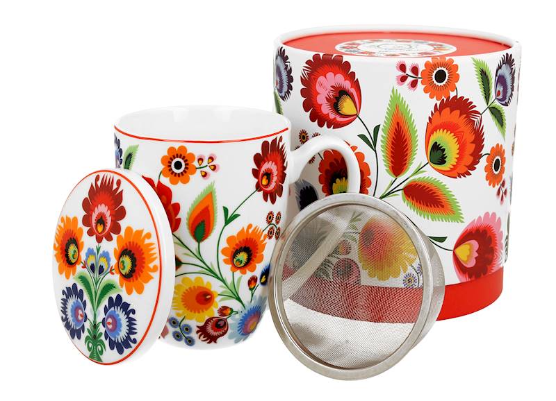 Kubek z zaparzaczem 400ml ŁOWICZ