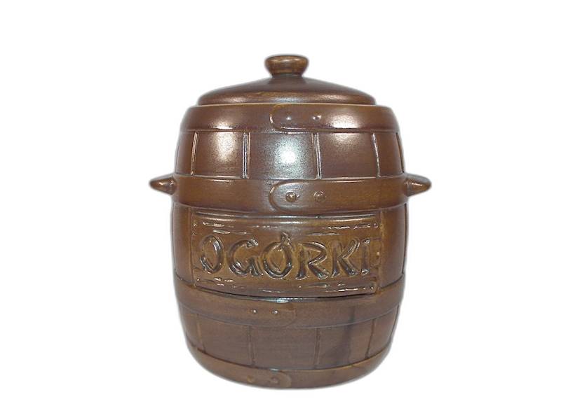Garnek beczka napis mała 1,8L