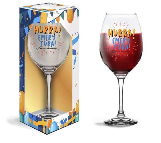 Kieliszek do wina 580ml-hurra emerytura