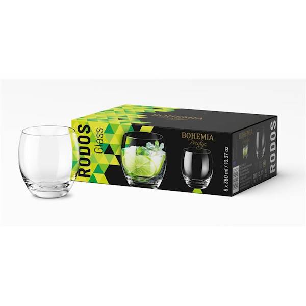 Komplet 6 szklanek Rodos 380ml Prestige Bohemia