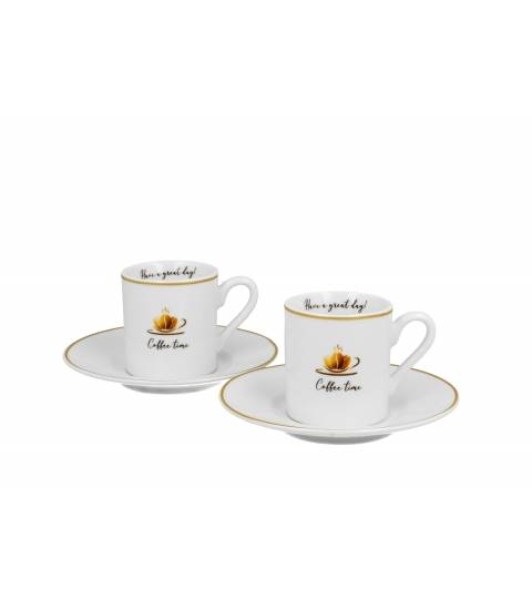 2 filiżanki espresso ze spodkami COFFE TIME 1