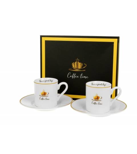 2 filiżanki espresso ze spodkami COFFE TIME 1
