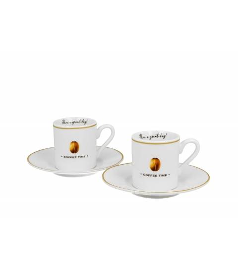 2 filiżanki espresso zs spodkami COFFE TIME 2