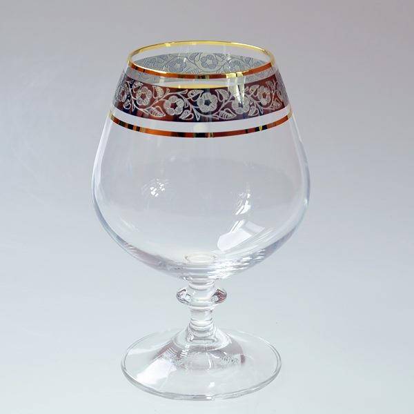 Komplet 6 kieliszków Angela 400ml złoto platyna