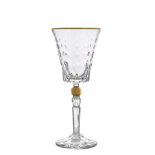 Komplet 6 kieliszków do szampana Conte Gold Bohemi
