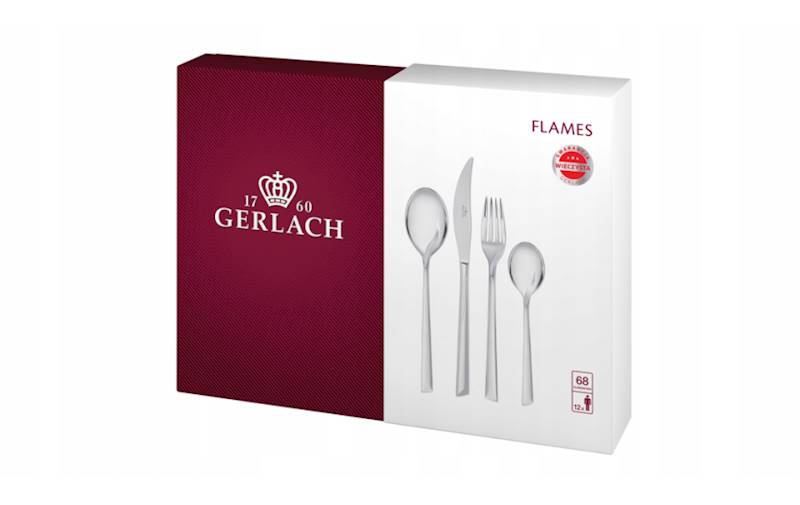 Komplet sztućców 68 szt Flames w pudełku Gerlach