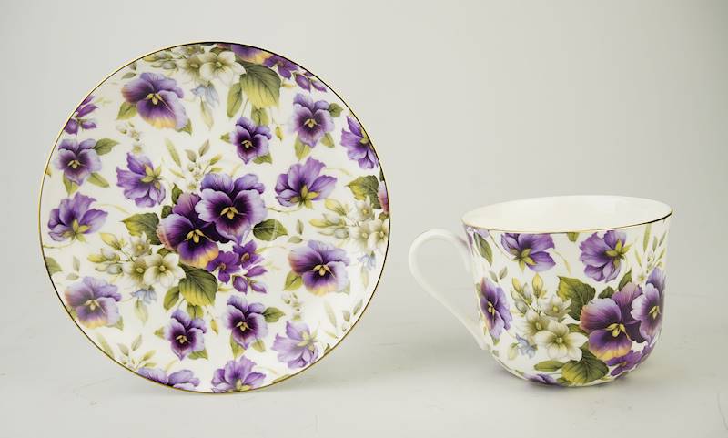 Filiżanka+spodek 370 ml. BONE CHINA 115-2503