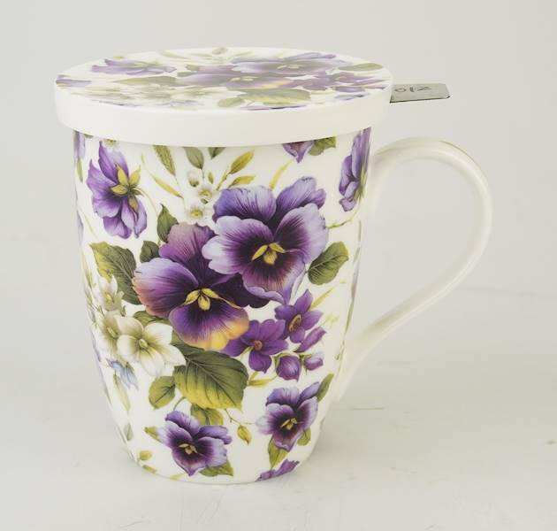 Kubek z zaparzaczem 450ml. BONE CHINA 115-2501