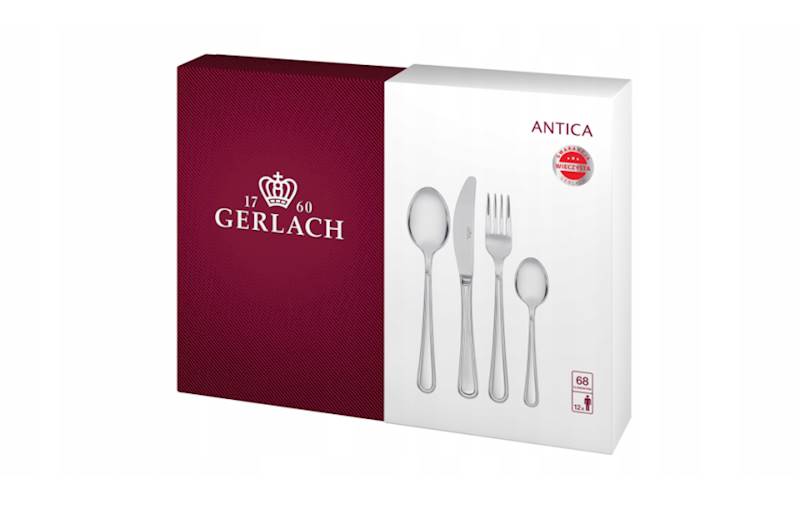 Komplet sztućców 68 szt.Antica w pudełku Gerlach