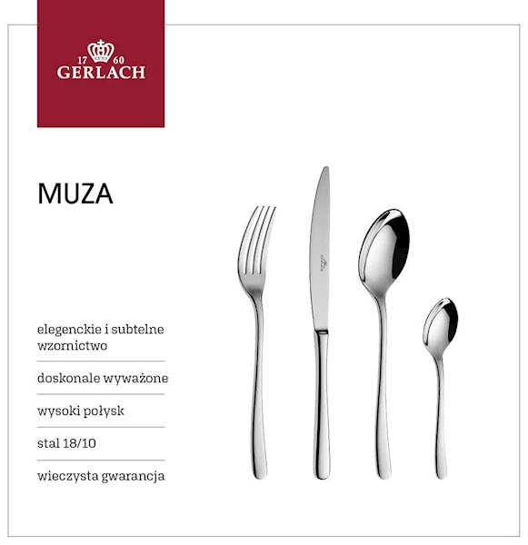 Komplet sztućców 68 szt Muza w walizce  Gerlach