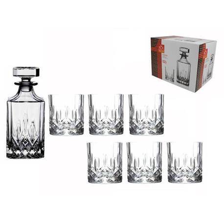 Komplet Whisky karafka+6 szklanek Opera RCR