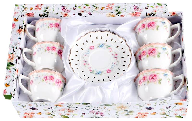 Kpl. filiżanek 6+6 Dalia 220ml