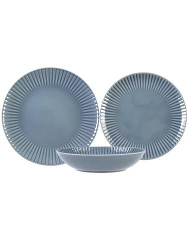 Kpl. talerzy 6/18 Daisygrey-blue/sza