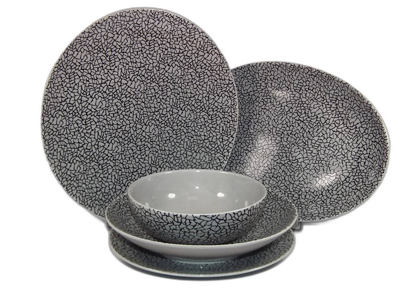 Zestaw obiadowy 6/33 Combi Zina Grey Night