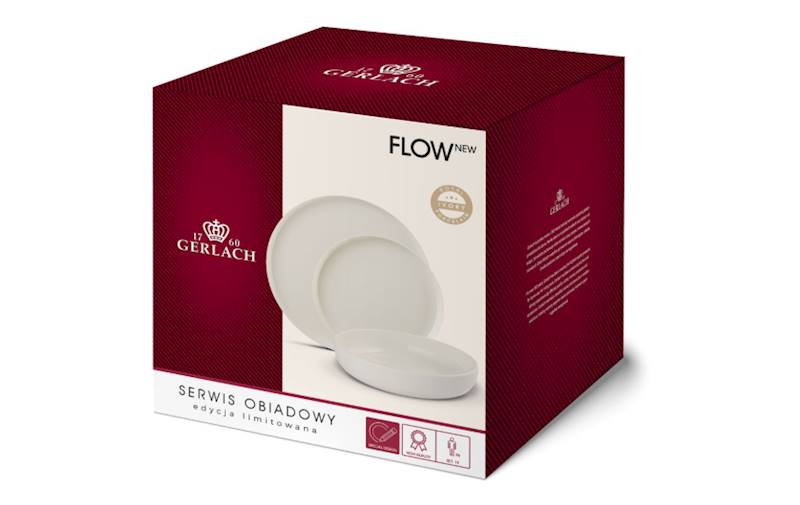 Kpl. talerzy 6/18 Flow New