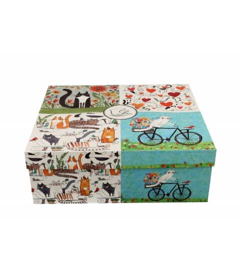 Zestaw 4 kubków classic Koci Świat