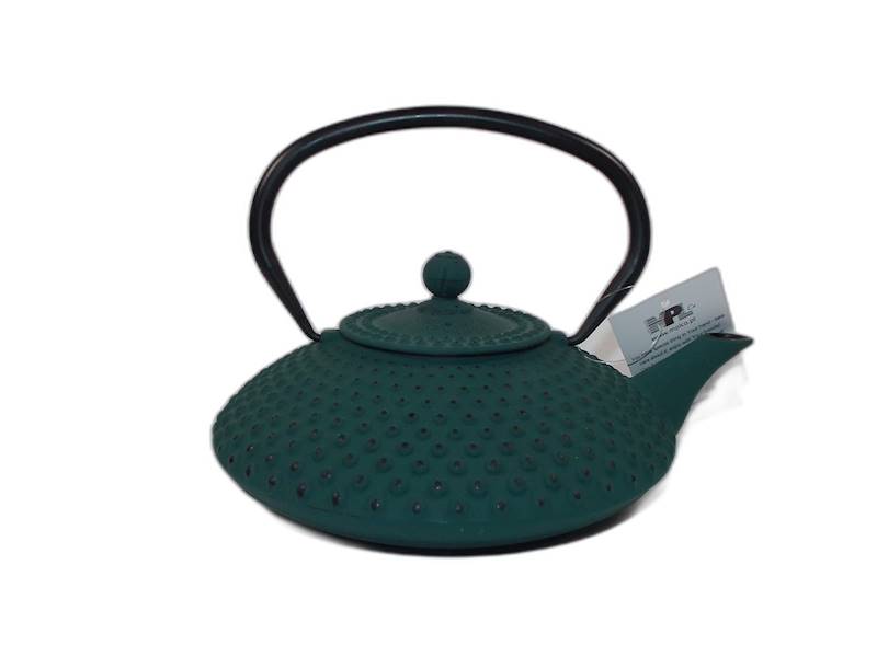 Dzbanek żeliwny z zaparzaczem 1,25L ciemna zieleń
