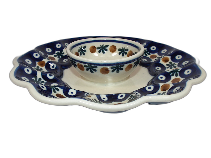 Talerz na jajka z miseczką K2