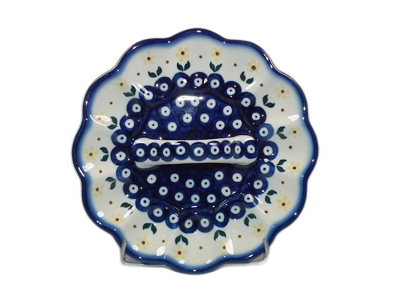 Talerz na jajka z rączką K6