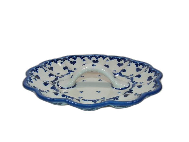 Talerz na jajka z rączką U15