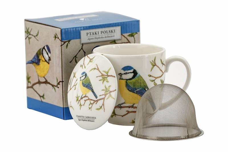 Kubek z zaparzaczem 167-5005 sikora modraszka