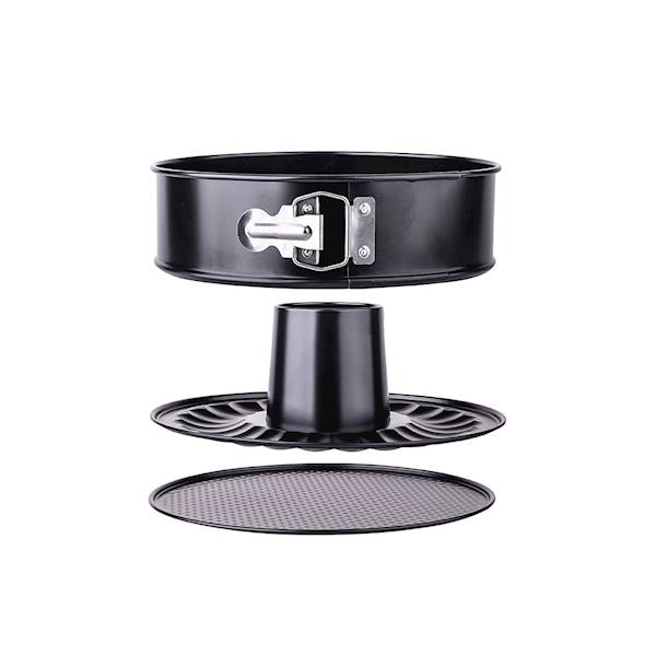 FORMA TORTOWNICA 26 CM CZARNA DWA DNA 