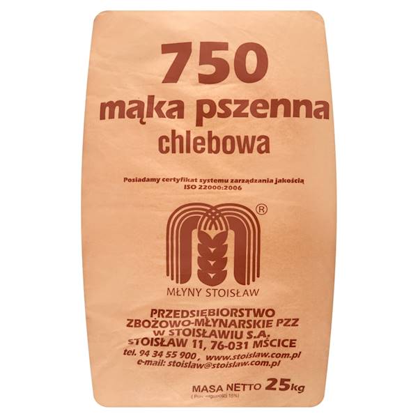 Mąka Pszenna TYP  750  25 kg.