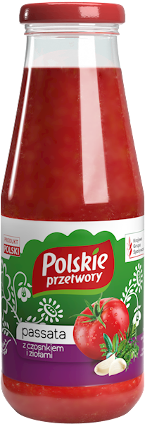 Passata z czosnkiem-ziołami680g
