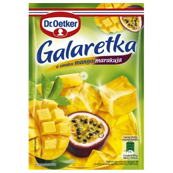 Dr. Oetker Galaretka o smaku Mango/Marakuja 72g