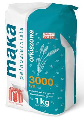 Mąka Orkiszowa Pełnoziarnista typ 3000 1 kg