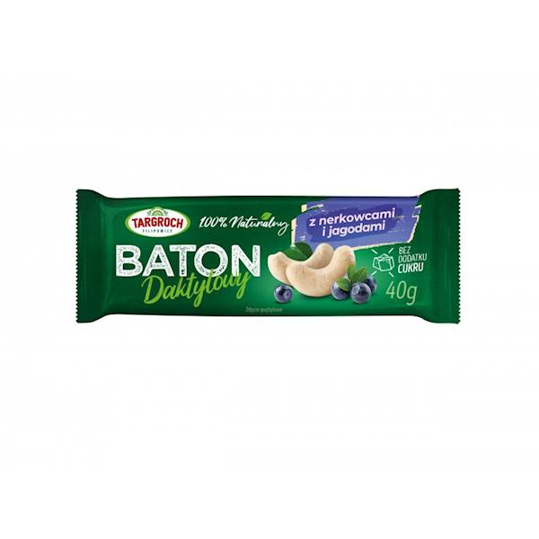 Baton Daktylowy z Nerkowcami i Jagodą 40 g