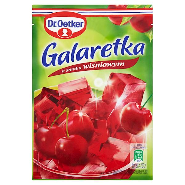 Dr. Oetker Galaretka o smaku Wiśniowym  72 g