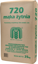 Mąka Żytnia TYP  720  25 kg.