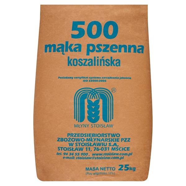 Mąka Pszenna Typ    500  25 kg.