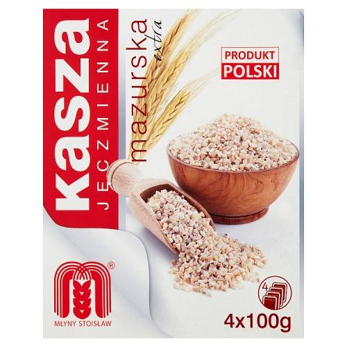 Kasza Jęczmienna Mazurska  4x100  Saszetki 400 g.