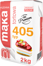 Mąka Pszenna  Tortowa Typ 405 2 kg.