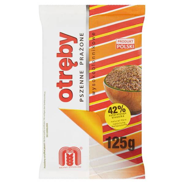 Otręby Pszenne Spożywcze Prażone 125 g.