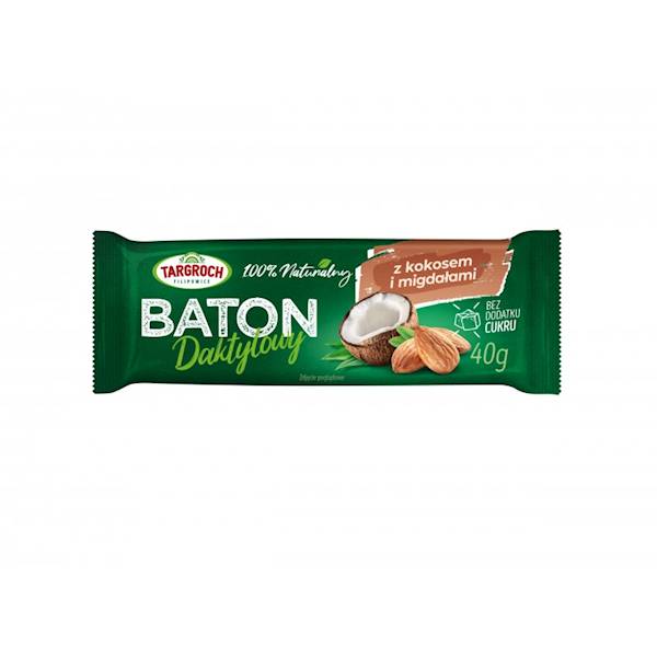 Baton Daktylowy z  Kokosem i Migdałami 40 g