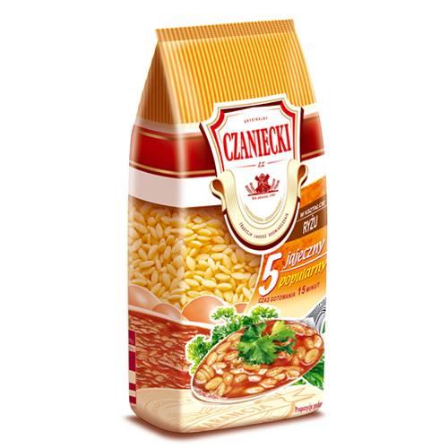 Makaron Czaniecki  w kształcie Ryżu 250 g.
