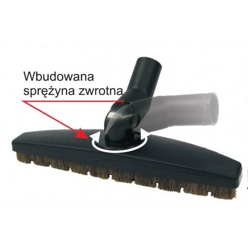 Szczotka do podłóg obrotowa 30 cm naturalne włosie